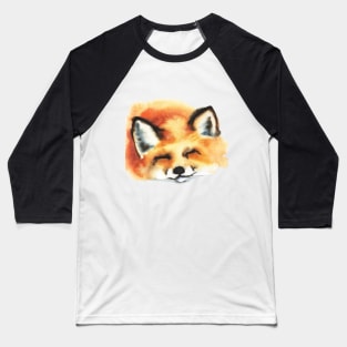 Portrait of a sleeping cute fox Baseball T-Shirt
